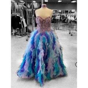 Mori Lee Mardi Gras Gown Size 8, Vizcaya Style 88061